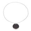 Volcanic Stone Pendant Halskjede Rund Negativ Ion Volcanic Stone Halskjede for menn kvinner