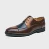Men's Retro British Style Leather Square Toe Shoes - Casual & Formal