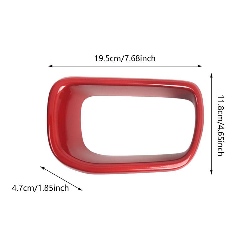 Car Front Bumper Air Duct Cover Pair Red Plastic Grille Frame for Mini Cooper S F55 F56 F57 2014 to 2021