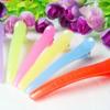 10PCS Professional Hairdressing Salon Hairpins Black Plastic Single Prong DIY Alligator Hair Clip