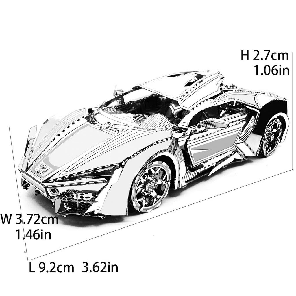 Puzzle Métal 3D pour Adultes: Kit de Modèle d'Ingénierie Automobile DIY