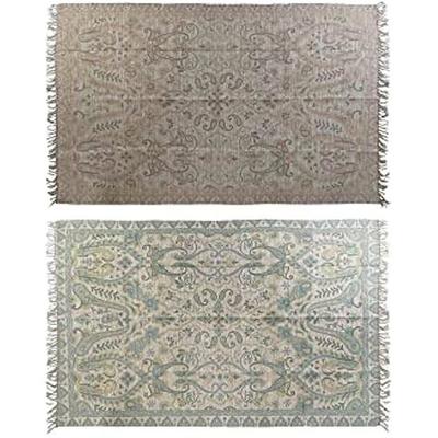 Rug - DKD HOME DECOR - Standard - Red and Green - 200 X 290 Cm - Natural Fibers