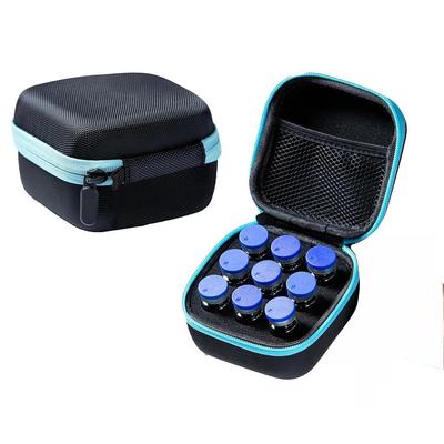 HANNEA® 9-Slot Insulin Cooler Travel Case Portable Insulin Fridge Holder Storage Case Hard Shell EVA Peptide Vial Holder Essential Oil Organizer, 1
