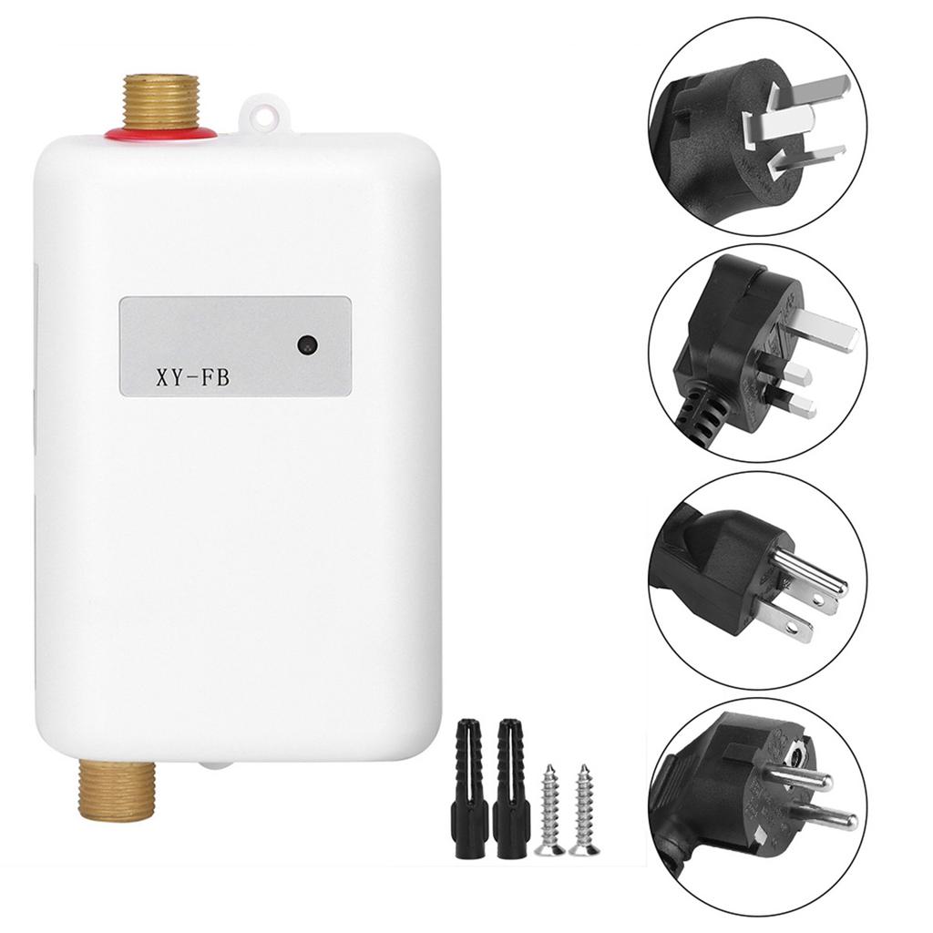 3800W Electric Water Heater Aneous Tankless Hot Water Heater Kitchen Bathroom Shower Water Boiler 110V/220V