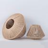 Handwoven Pendant Lamp Shade Rustic Style Decorative Lighting Fixture Cover Natural Fiber Rope Design for Indoor Use