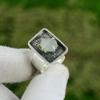 Natural Rainbow Moonstone Rough Solitaire Adjustable Ring 925 Silver