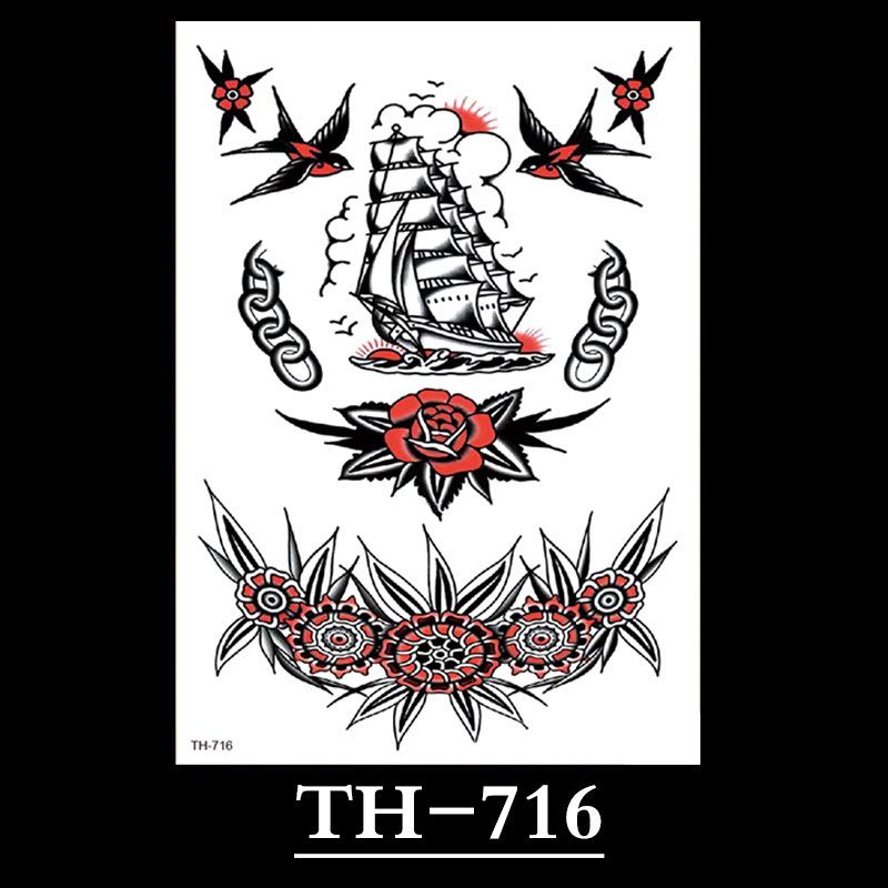 Flower Tattoo Sticker, Small Flower Tattoo Sticker, Tattoo Sticker Waterproof And Sweat-Proof Tattoo