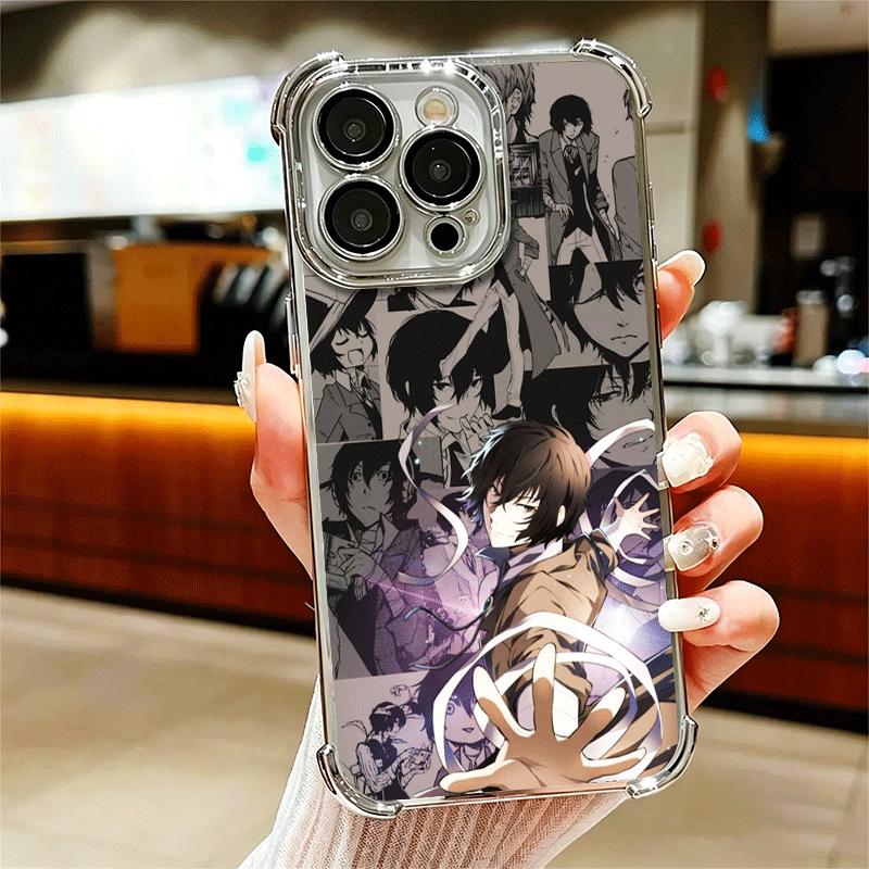 

Bungo Stray Dogs Manga Plating Phone Case For Iphone 16 17 Pro Max Air 16E 14 15 Plus 12 13 Mini Anti-Fall Airabag Cover iPhone 15 Pro