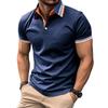 Pánské atletické polokošile pro volný čas Práce s krátkým rukávem s límečkem Cvičení odvod vlhkosti klasické golfové tričko základní slim fit polokošile pro muže