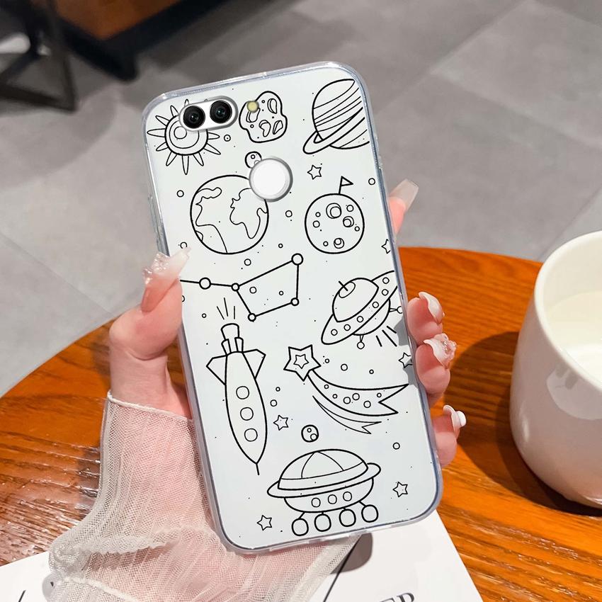 For Huawei Nova 2 2S 3 3e 4 4e 5 5i 7i 6 7 SE Luxury Clear Phone Case Beautiful Butterfly Wing Pattern Soft Silicone Anti Fall Shell For Huawei Casing