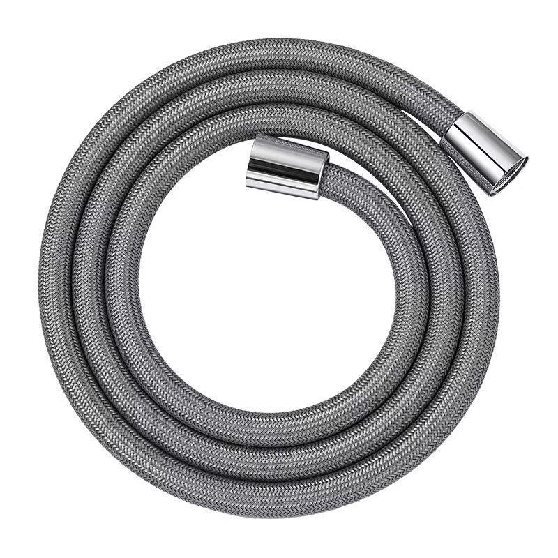 Reinforced Nylon Silk Shower Hose, Stainless Steel Anti-Scald, Anti-Tangle, Explosion-Proof, Flexible and Universal Fit