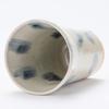Shigaraki Ware Hechimon Free Cup, Blue Drop Design, MR-3-3200