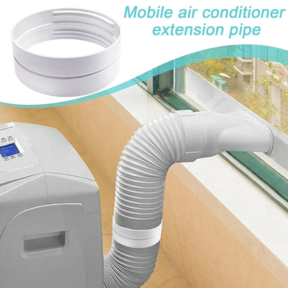 White Polypropylene Exhaust Duct Extension Exhaust Duct Coupling Adapter  Vent Pipe Compatible