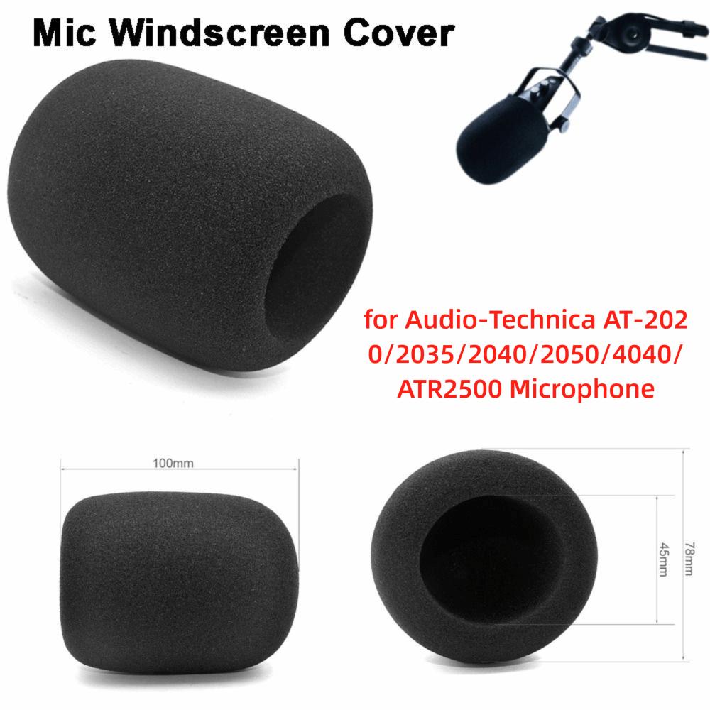 Replacement Mic Windscreen Cover for Audio-Technica AT-2020/2035/2040/2050/4040/ATR2500