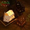 4Pcs Resin Candlestick Holder Molds, House Bottom 4.3x6x0.4 in, Love House Side 5.6x6x0.4 in, Love House Front 5.6x6x0.4 in,