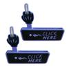 Middle Finger Prank Button Hilarious 3D Printed Surprise Pop-Up Finger Funny Click Here Prank Gift for Adults White Elephant Gag Gift Idea