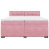 Maison Exclusive - Sommier à lattes de lit avec matelas Rose 200x200 cm Velours
