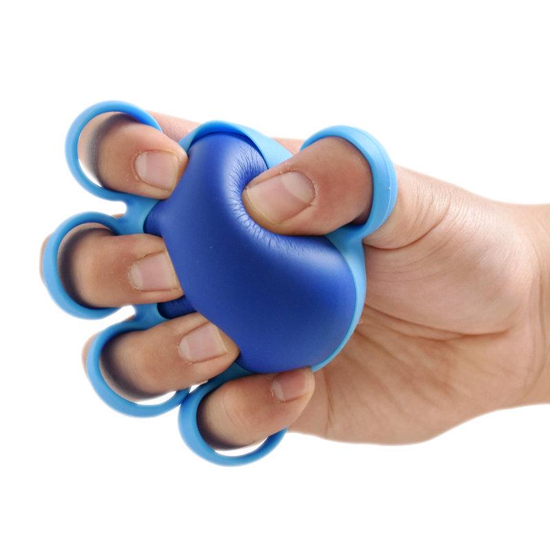 Five-Finger Grip Ball for Hemiplegia Rehabilitation and Elderly Wrist & Finger Strength Training Device