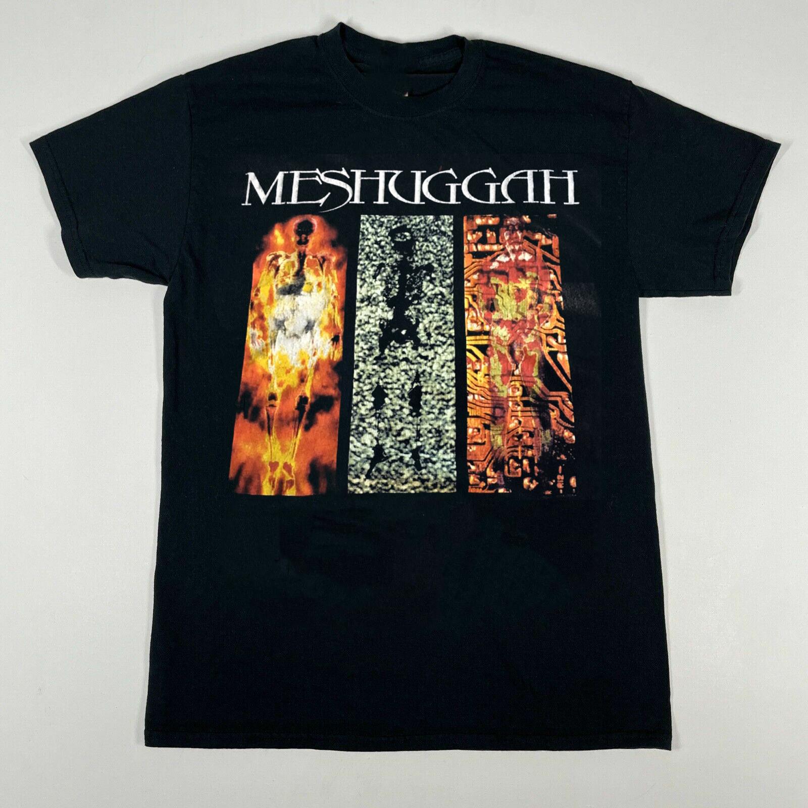 Collection Meshuggah Band Short Sleeve Full Size Unisex Black T-Shirt XXXL
