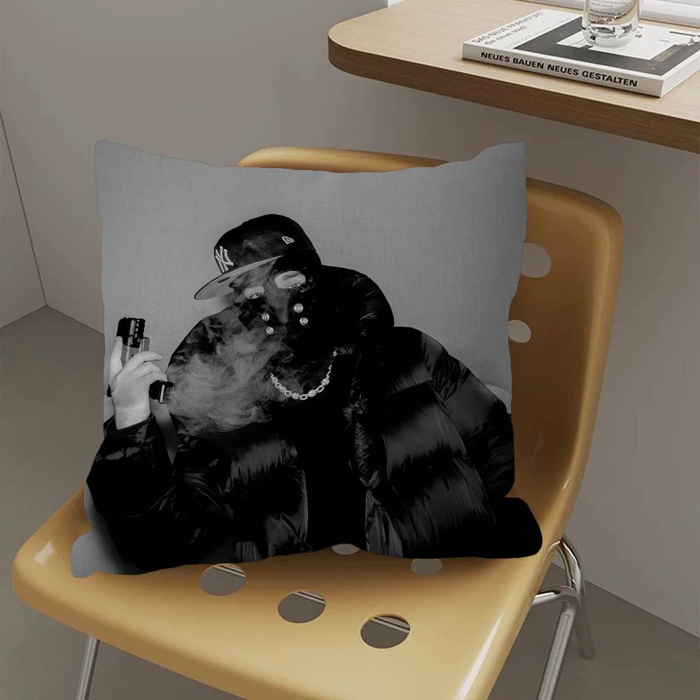 American Pop Hip Hop Rapper Yeat Cushion Cover Pillow Cover Decor Pillowcase Printed Cushion Case for Couch