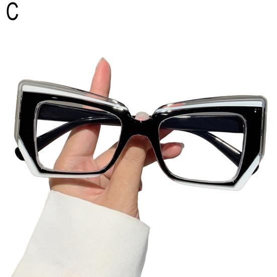 Blue Light Blocking Glasses for Men Women Large Frame Square Glasses Anti-Fatigue