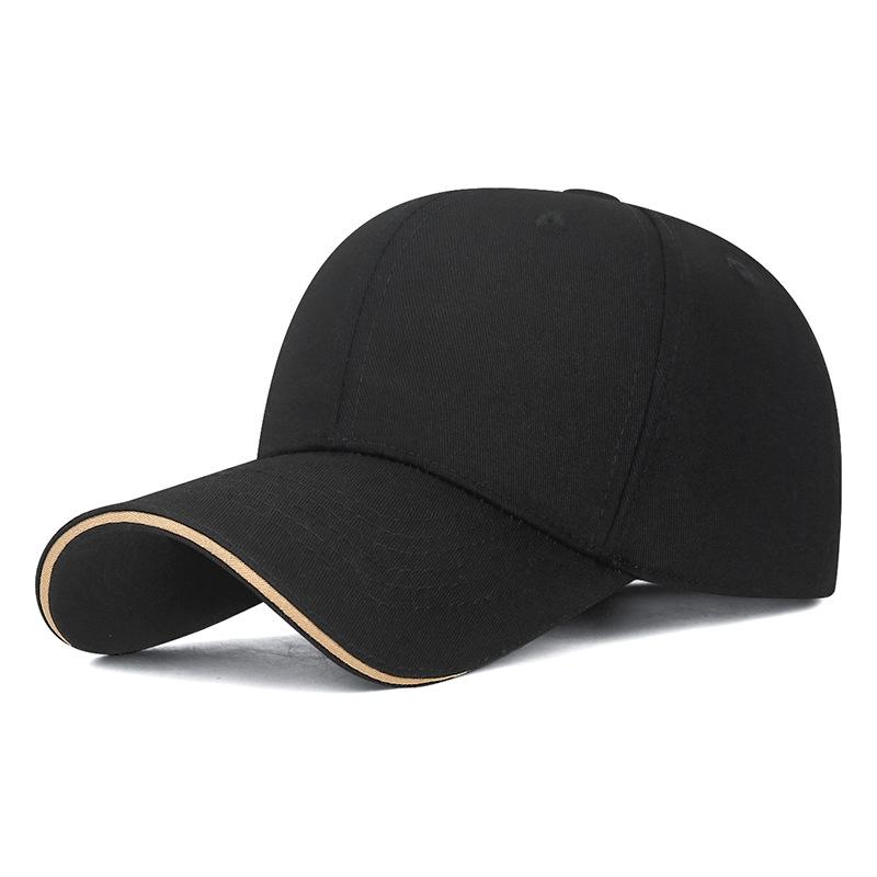 Four Seasons Men Women Solid Color Baseball Cap Curved Eaves Outdoor Sports Sunshade Cap