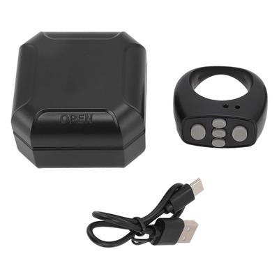 Bluetooth Uzaktan Kumanda Yüzüğü 10M 200mAh Şarj Bölmeli Uzaktan Kumanda Sayfa Çevirici for