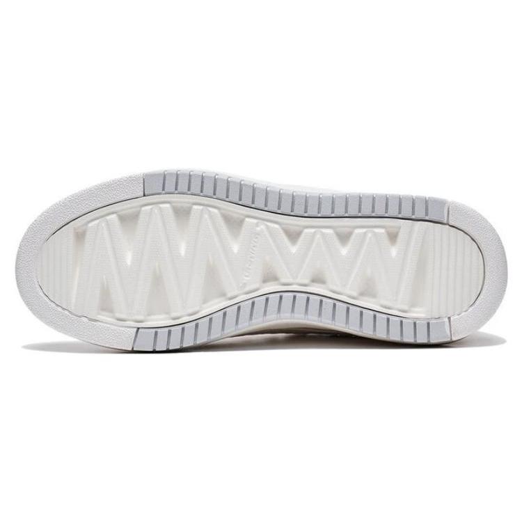 Li Ning Floating Light Slip Resistant Abrasion Resistant Low top Skateboard Shoes Women's White Gray AGCT142-1
