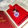 925 Sterling Silver Fashion Nest Cut Round Purple Crystal Zircon Pendant Necklace Birthday Party Anniversary Gift