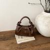 Borsa a Mano Stile Francese Nuvolata con Manico Nodo Borsa a Spalla Mini Pieghettata Chic Borsa a Tracolla Versatile Borsa Quotidiana da Pendolare per Donna