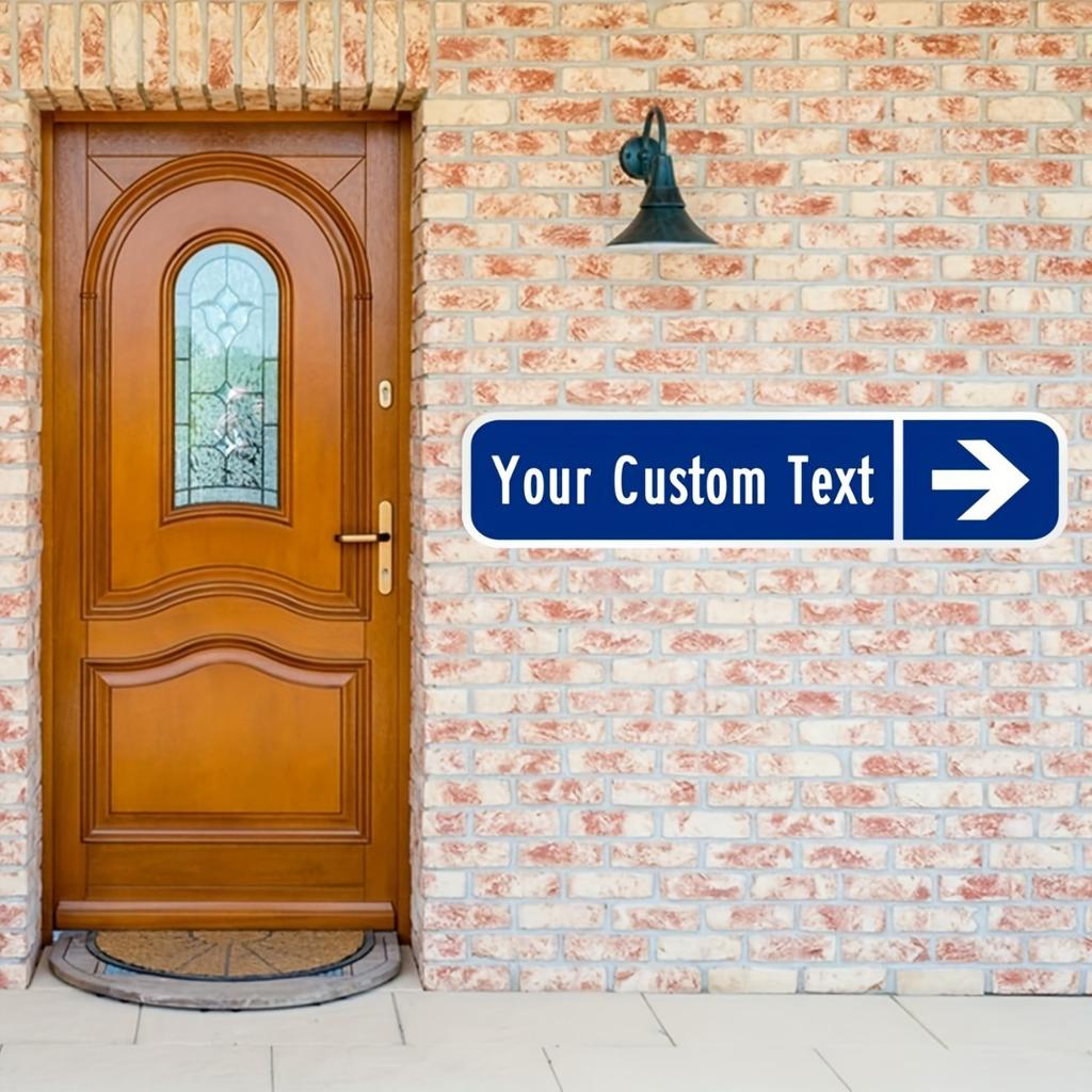 Personalized Custom Text Metal Tin Sign Outdoor Wall Decor