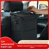 Washable Hanging Car Trash Can Oxford Cloth Foldable Waterproof Seat Back Storage Bin for Car