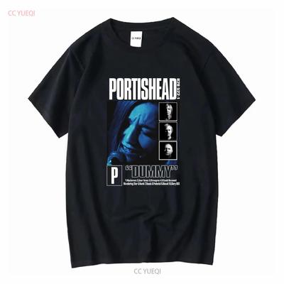 Portishead Dummy Maglietta Vintage Anni '90 Rock Trip hop Band manica lunga o corta vintage Lavata Casual Leggermente Comoda