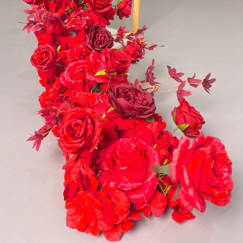 Wedding Flower Wall & Floor Arrangement - Artificial Floral Decoration for T Stage, Arch, & Aisle.