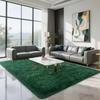Dark Green Mat Soft Shaggy Carpet Non-Slip Rugs for Living Room/Bedroom/Nursery – Luxury Plush Carpet Room Decor