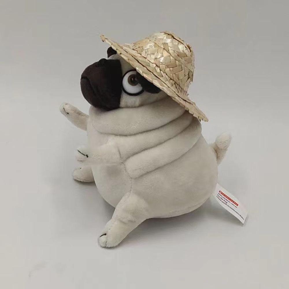 Dog Simulation Animal Model Plush Toy Sand Sculpture Puppy Funny Plush Pug Dog