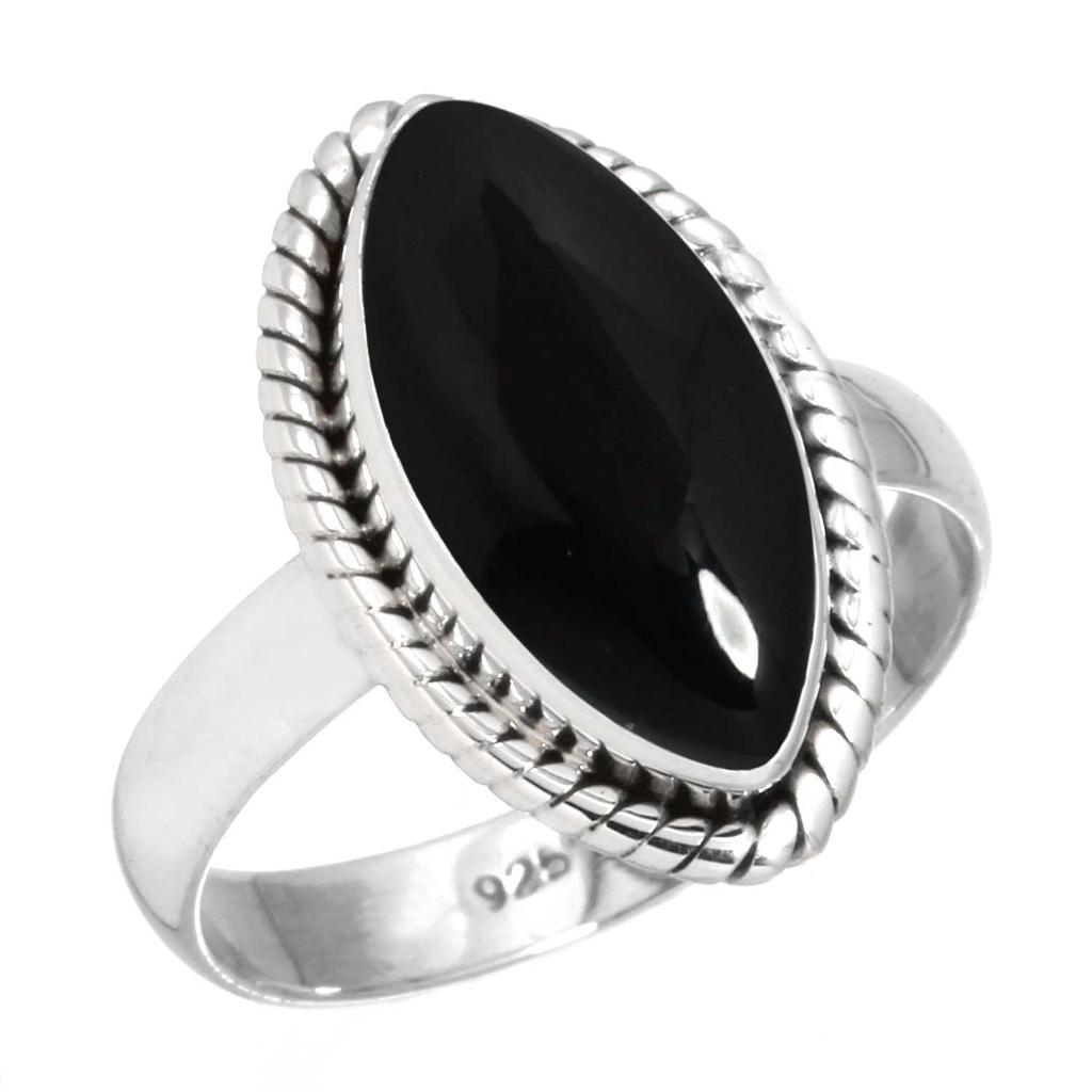 925 Sterlingsilber Ring Damen Edelstein Handgefertigter Schmuck Verlobungsgeschenk Bernstein Amethyst Schwarzer Onyx Karneol Granat Quarz Grüner Onyx Gold Stein Boho