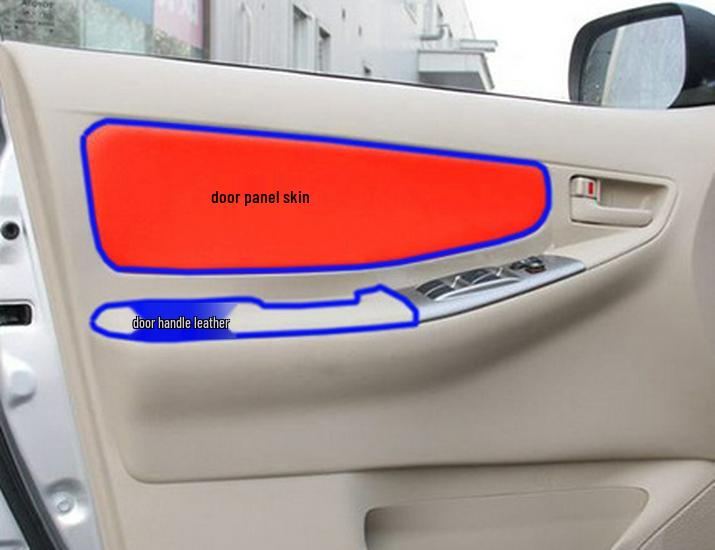 Leather Door Panel & Armrest Cover for 2002-2015 Toyota Corolla Interior Enhancement