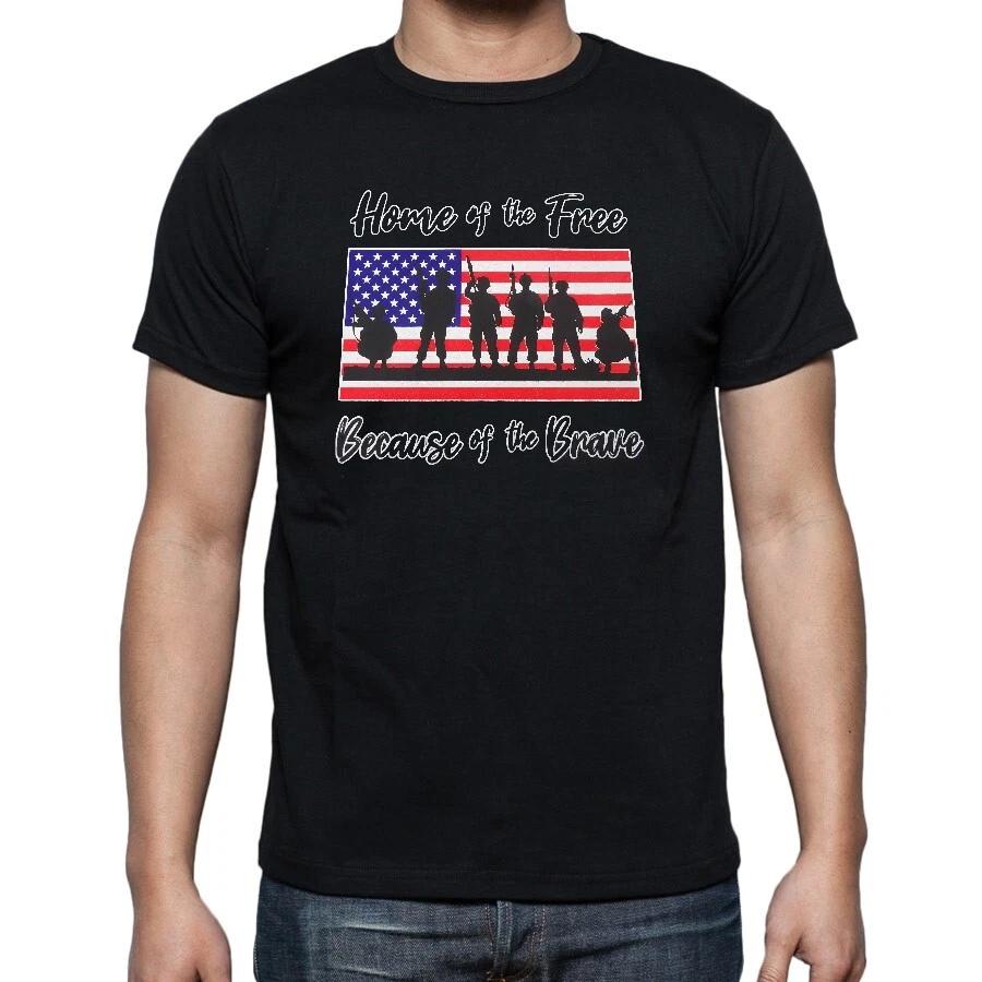 Home Of The Free Because of The Brave T shirt Tee S