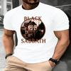 Maglietta Grafica Vintage Uomo Black Sabbath Paranoid Album Art Forbidden Seventh Star Design Stampa Retro Marrone Dorato Top Magliette