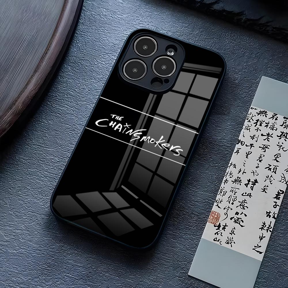 

Rock Band The Chainsmokers Phone Case For IPhone 16 Pro Max 17 14 15 Plus 13 Mini 11 12 X XR XS 8 7 Plus SE Glass Cover iPhone15