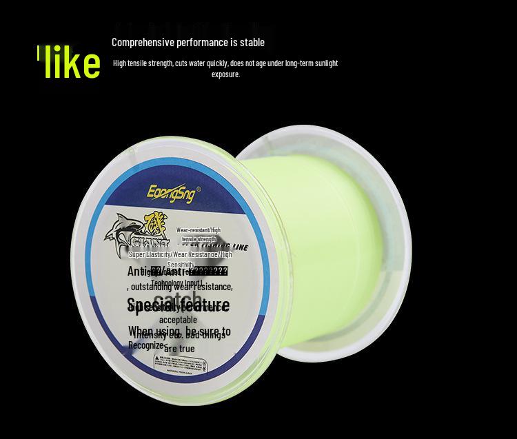500m Semi-Floating Wear-Resistant Fishing Line for Rock and Sea Fishing