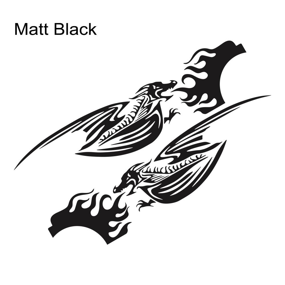 Fire Dragon Vinyl Car Decal Flame Self-Adhesive Sticker for Kia Sportage Ford Kuga Explorer Hyundai Tucson Toyota Land Cruiser