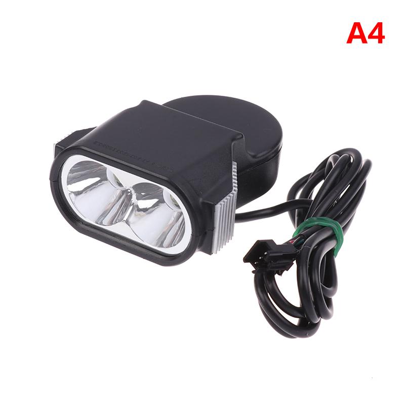 36-72V Światło do Roweru Elektrycznego z Klaksonem 12W LED Przednie Światło do Hulajnogi Elektrycznej Wodoodporny Reflektor Rowerowy do E-Roweru