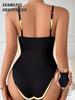 Super Sale V-hals Spaghetti Strap Bodysuit Compression BodySuits Åpent skritt Shapewear Slanking Body Shaper glatt ut