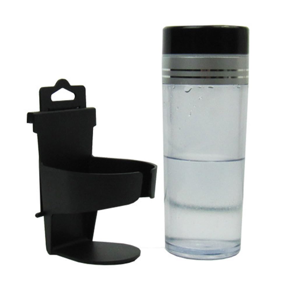 LIFKOME Car Drink Multifunctional Hanging Cup Suitable for Rear Seat and Door Side Car Interior Storage Organizer Holder, Adjustable, Holder, Black,