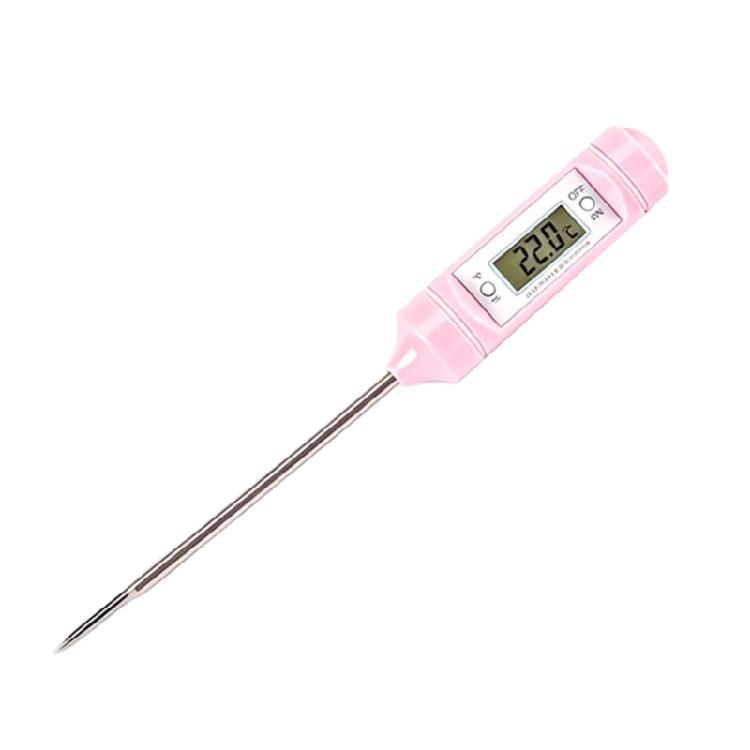 

Quick Response Temperature Gauge Stainless Steel Probe Cooking Thermometers For Perfect Coffee Milk Meat Kitchen Use розовый