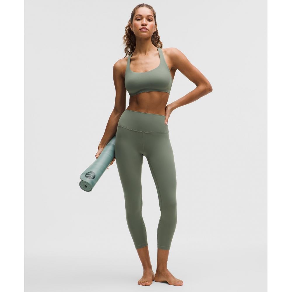 Lululemon Flexyflex StrAppy YogA BrA  Light Support  A C Cups Willow leAf