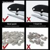 PVC Edge Banding Hole Punch Tool with 8mm Puncher & Guide Screw for Drywall Nail Concealing