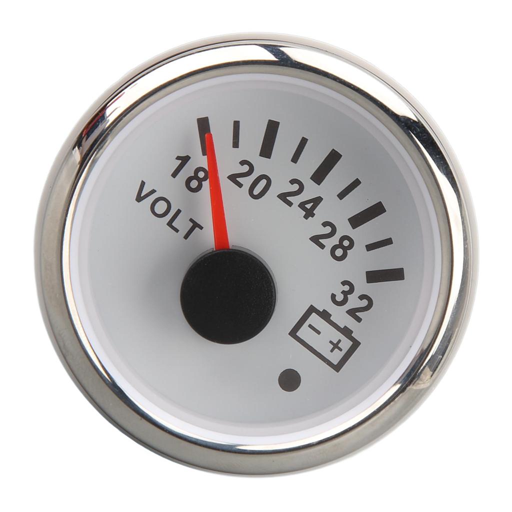 52MM Voltage Meter 9 To 32V Highly Accurate Pointer Voltmeter with Backlight For RVs Yacht Fishing Boats Ships